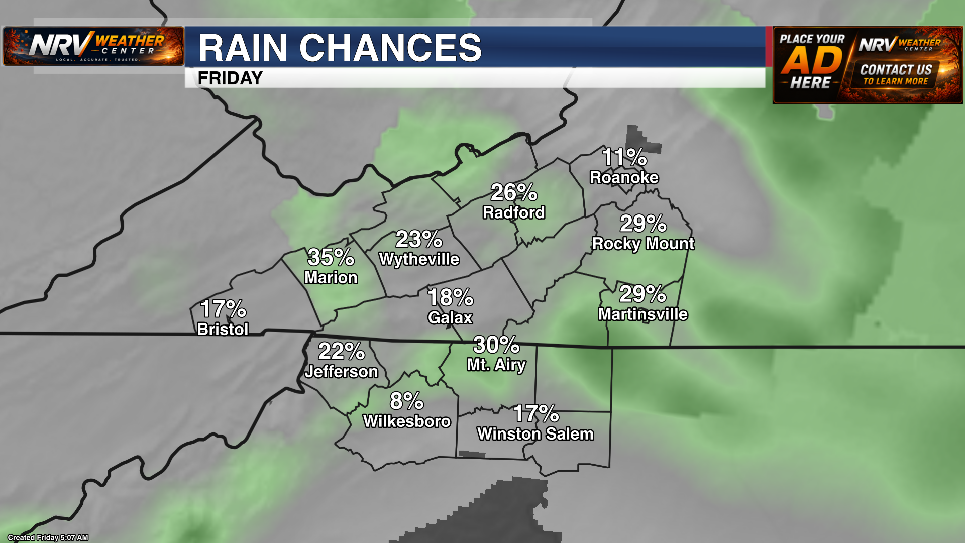 Today's Prob of Precipitation