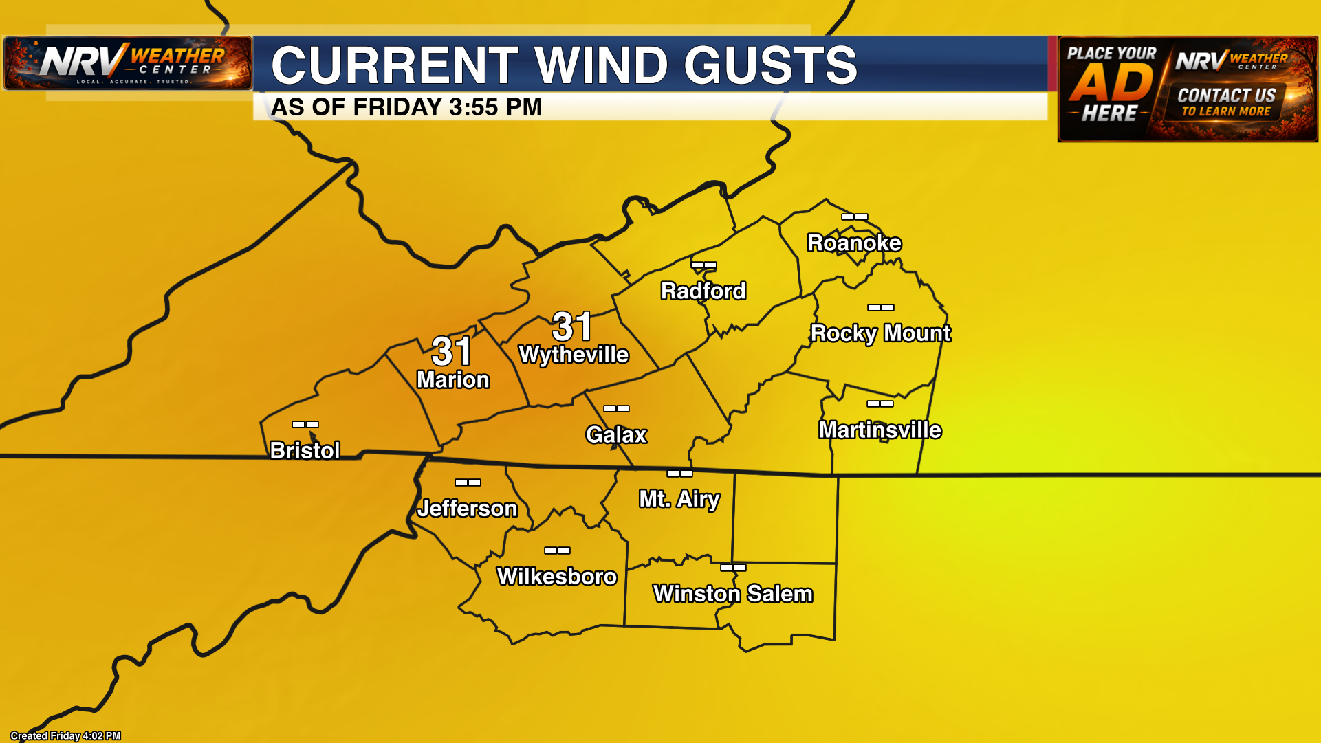 Current Wind Gusts