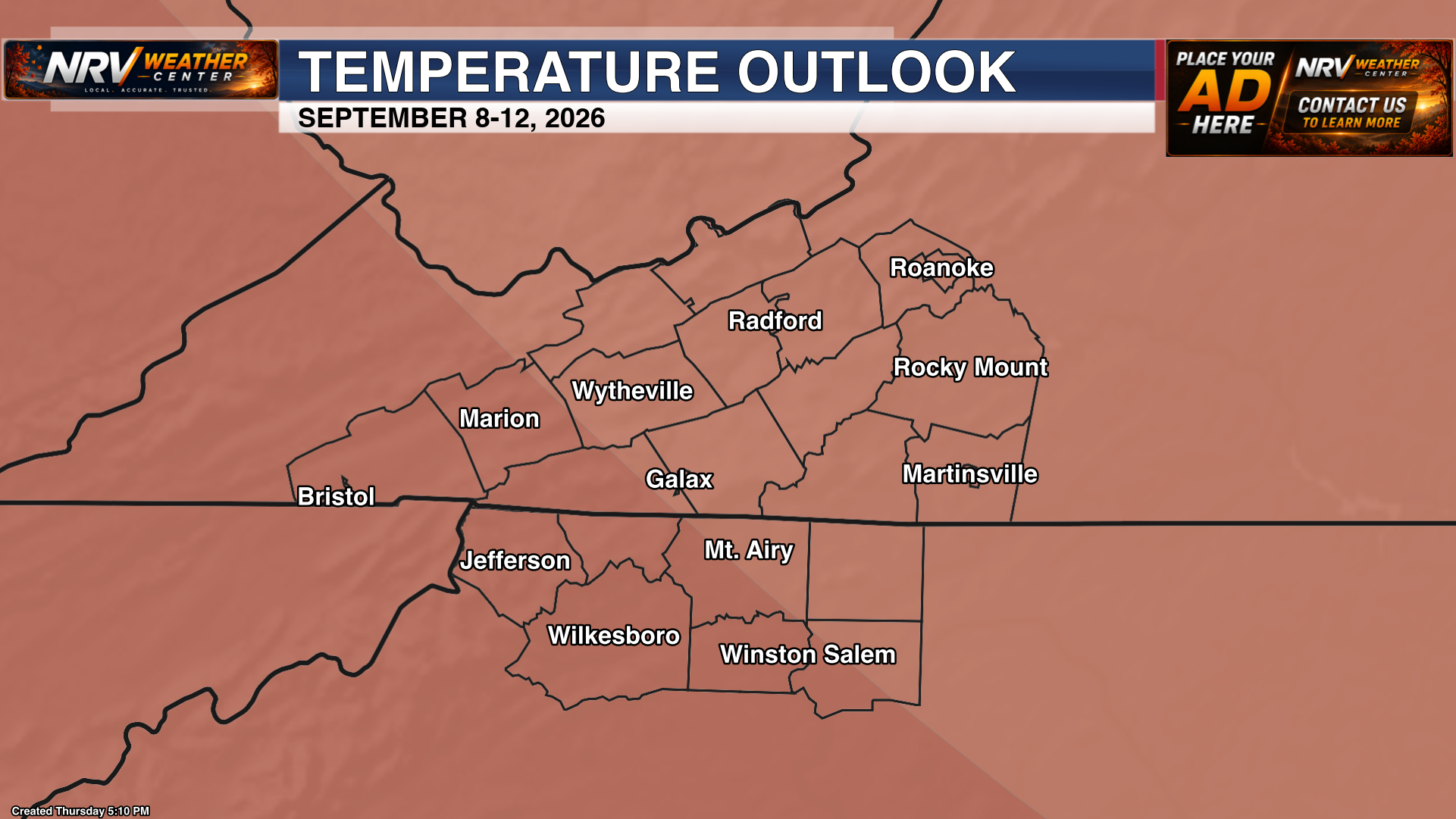 6-10 Day Temperature Outlook