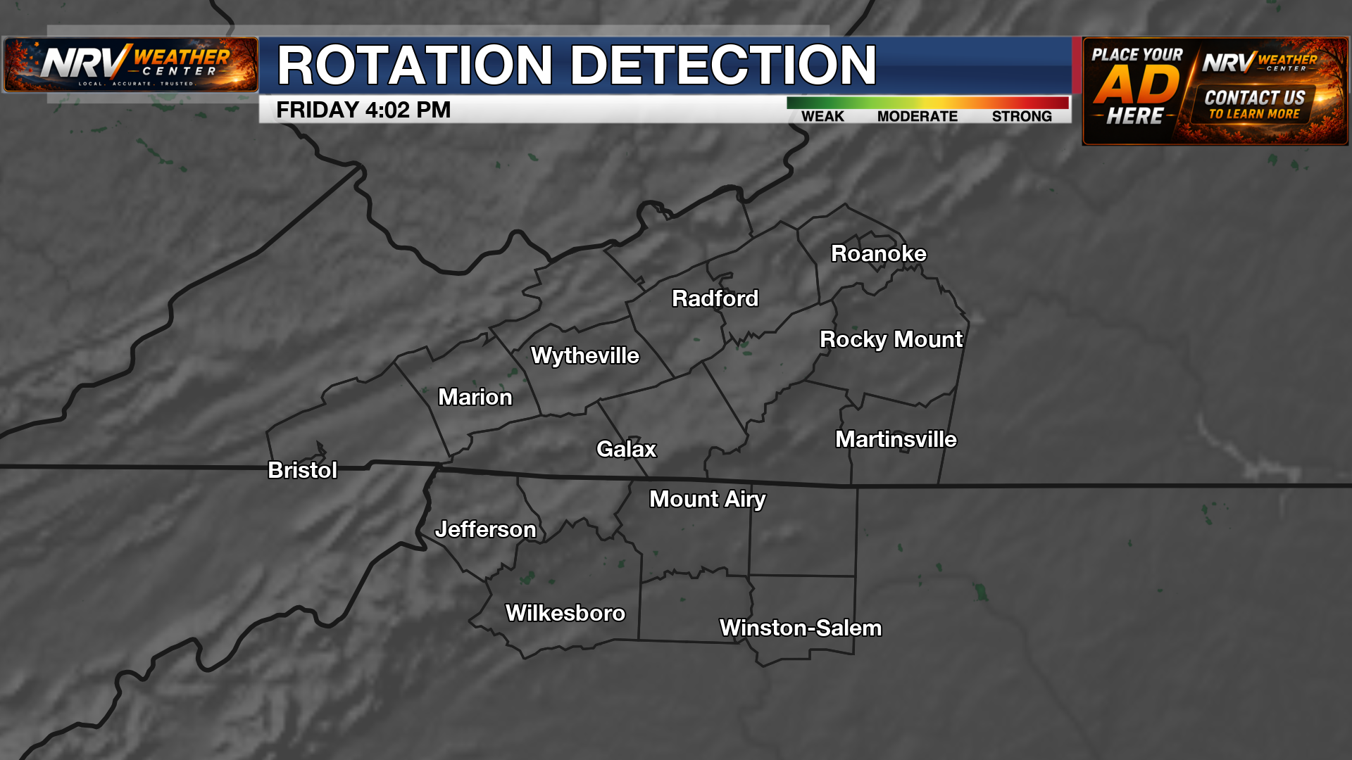 Possible Areas of Storm Rotation